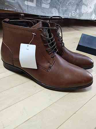 Мужские ботинки кожаные 39 коричневый Киев