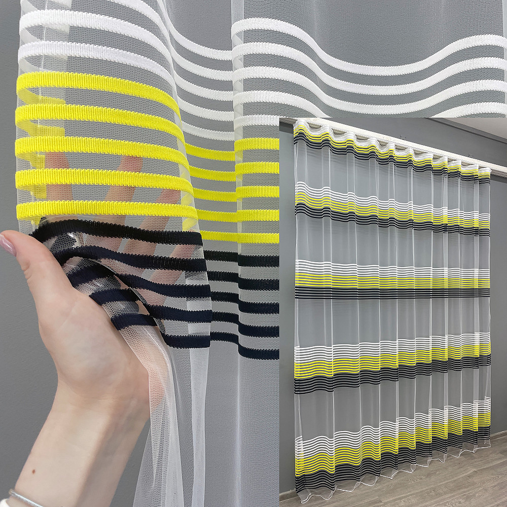 Тюль фатин полосы, коллекция 