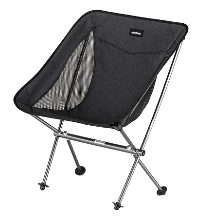Стілець складаний Naturehike Stellaluna L04 CNK2450JJ015 алюміній розмір M (Чорний) Вінниця - фото 1
