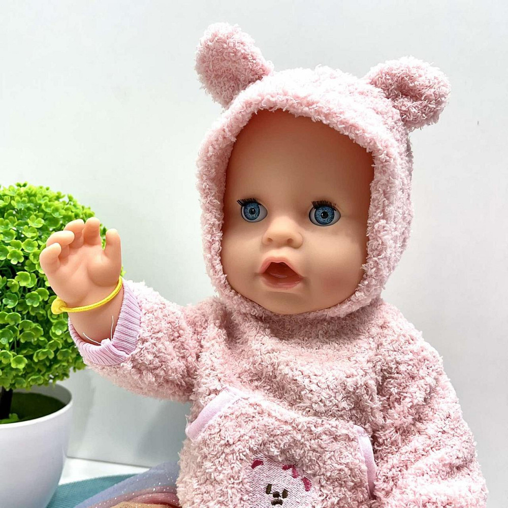 Пупс функціональний Чудо Малюк п'є-писає в комплекті горщик пляшка соска підгузник 43 см з аксесуарами (BL242F-DM-UA) Чернигов - изображение 4