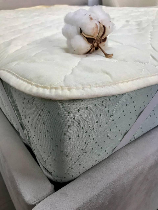 Ecotton Наматрацник Ecotton 140х200 см захисний з резинкою по кутах бежевий (40-0024 Papyrus) Коломыя - изображение 5