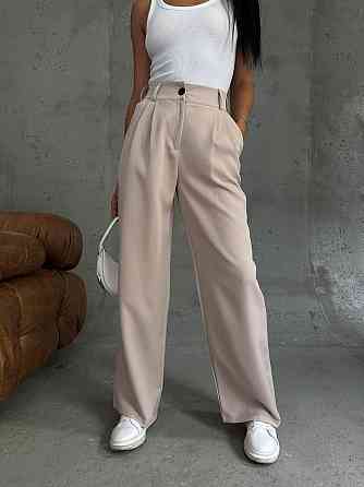 Жіночі базові брюки-палаццо костюмка Одеса
