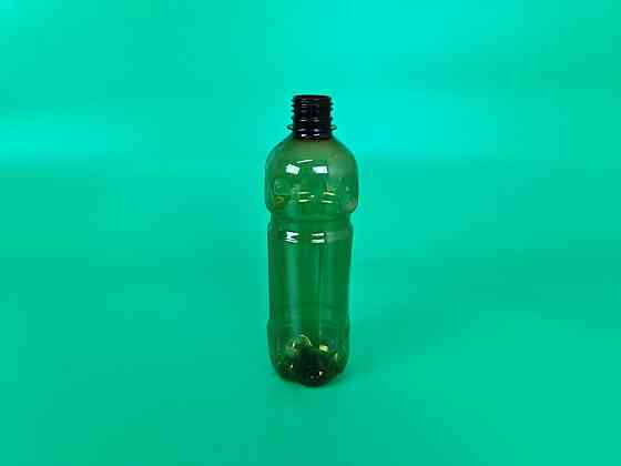 Пляшка ПЕТ пластикова харчова 0,5 л коричнева з кришкою СБ (150 шт.) Харків