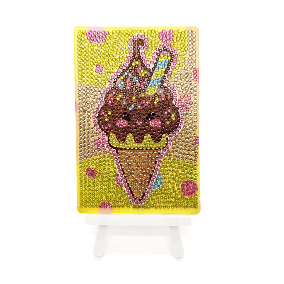 Алмазна мозаїка "Морозиво" DM4005 з мольбертом 10х15 см Вінниця - фото 1