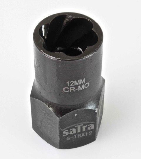 Головка ударная Cr-Mo для слизанных гаек 6-гр. 1/2 12 мм SATRA S-TSX12 Чернигов - изображение 2