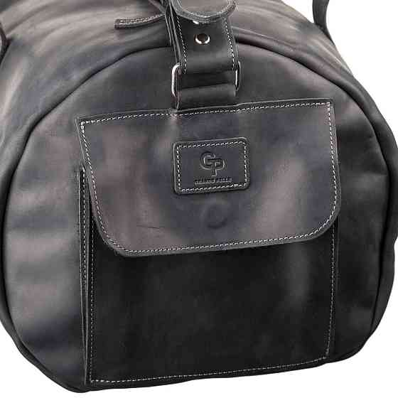Сумка дорожная Grande Pelle 11046 из винтажной кожи Черная Киев