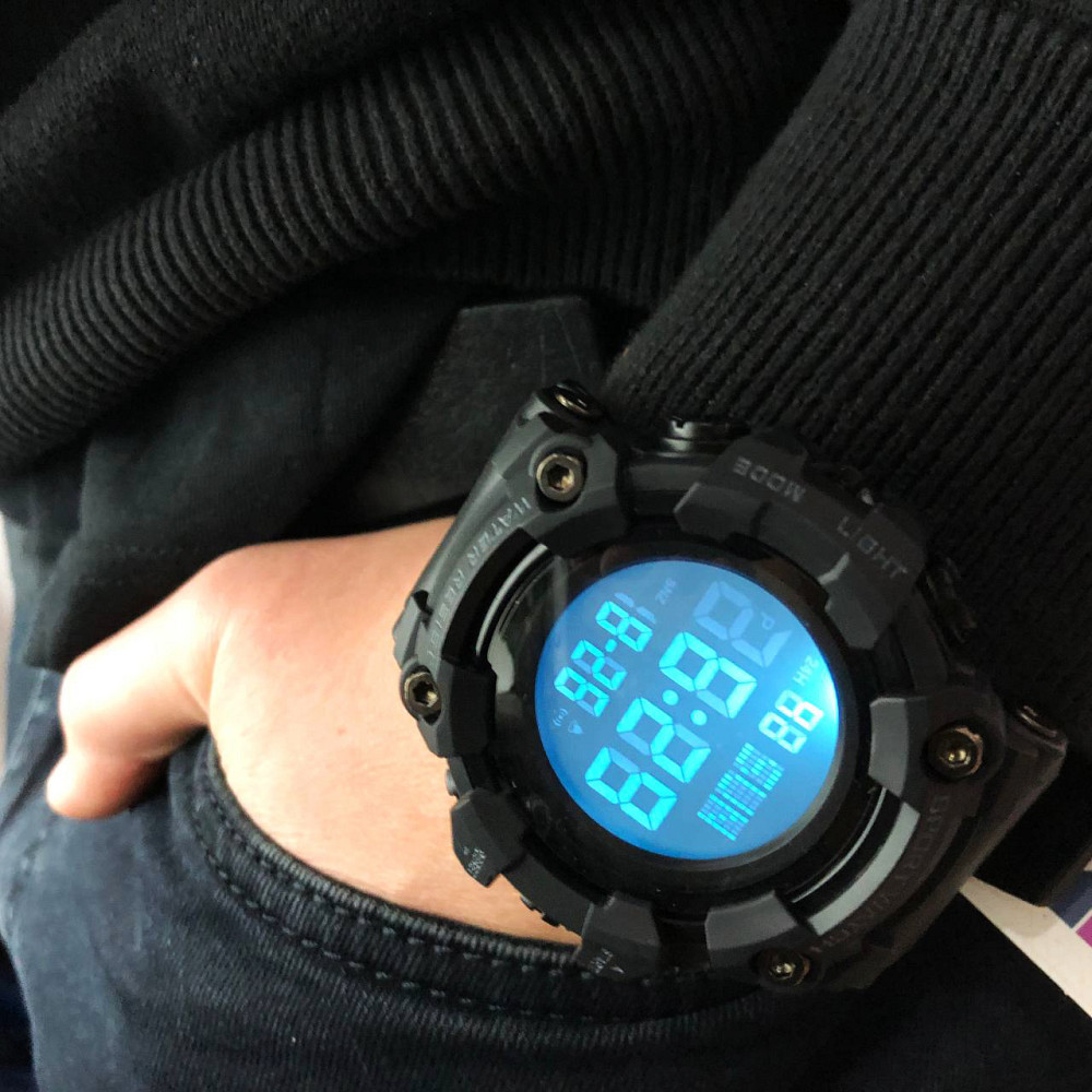 Спортивні чоловічі годинники для хлопця SKMEI, Армійські електронні годинники для походів DZ-20 Львів - фото 7