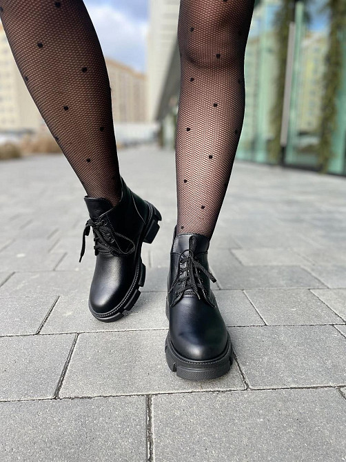 Без бренда Черевики жіночі ARTO 6114/1 чорні (зима, шкіра натуральна) (5217) 36-40 38 Коломия - фото 5