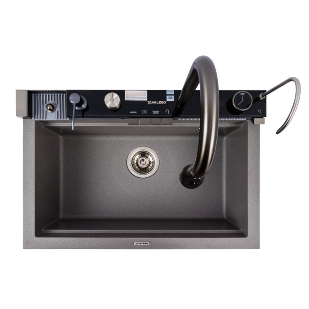 VALESO Гранітна мийка VALESO IRENA 6846 матова Сірий мусон Киев - изображение 1