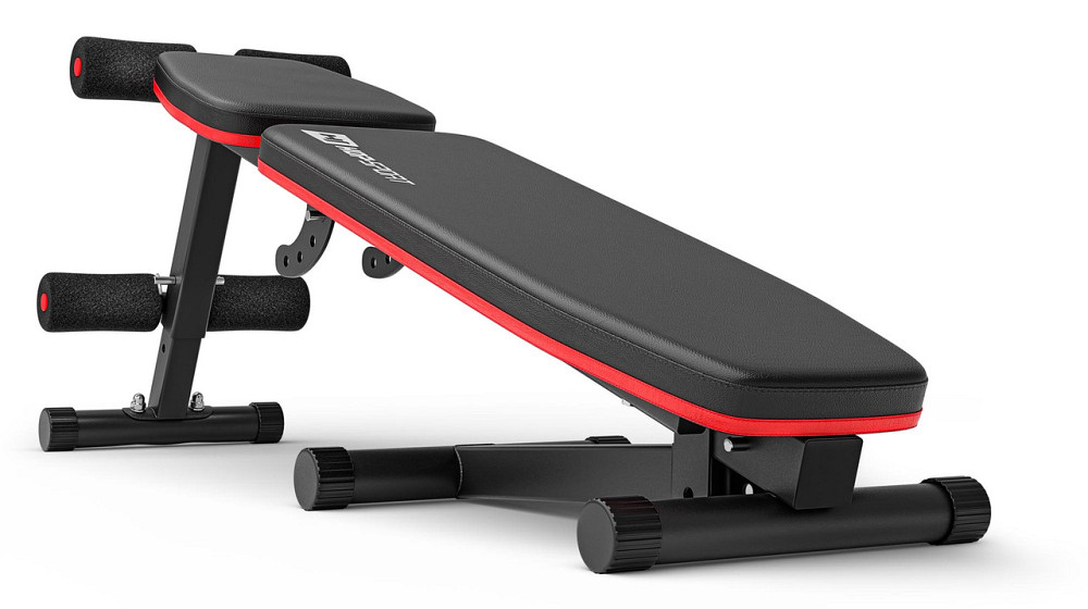 Набір Hop-Sport Premium 105кг з лавою HS-1010 Pro, штангами та гантелями Київ - фото 8