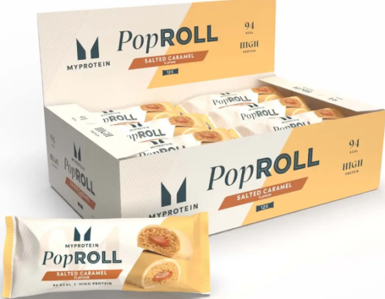Протеїновий рол Myprotein Pop Roll 12x27g солона карамель Київ