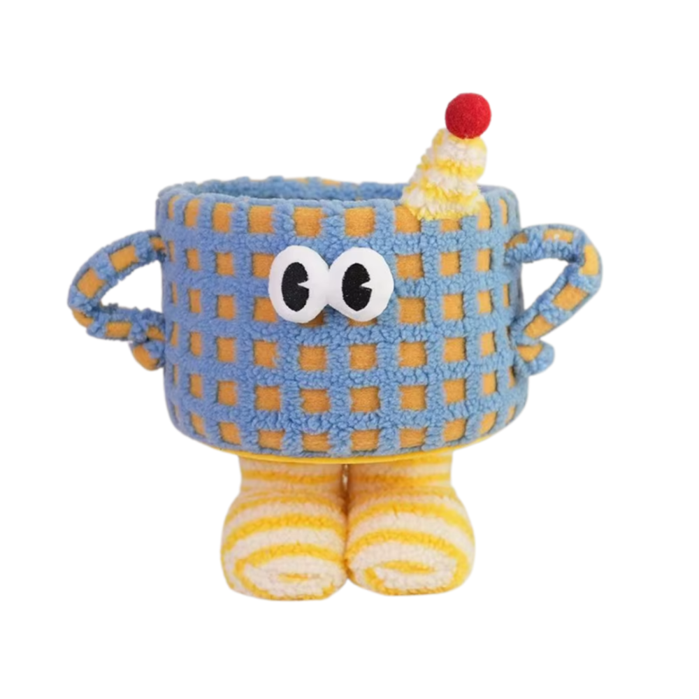 Кошик для іграшок плюшевий органайзер у дитячу кімнату м'який для речей та іграшок у дитяча, блакитний Кам'янець-Подільський - фото 4