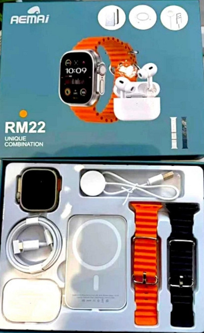 Смартгодинник із навушниками та заряджанням 3 в 1, бездротові навушники. Київ - фото 6