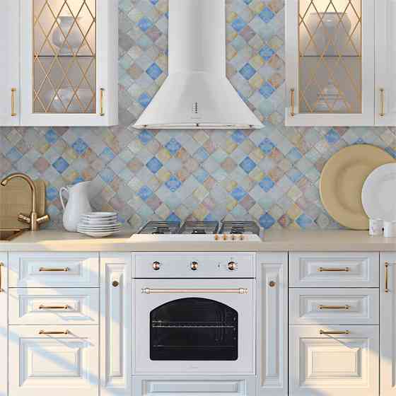 Вытяжка Lumio Neo ретро 60см 610м³/ч нержавеющая сталь белая белая (Германия, читать описание) Ровно