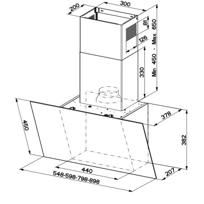 Витяжка кухонна Faber DAISY + WH A80 Вінниця - фото 2