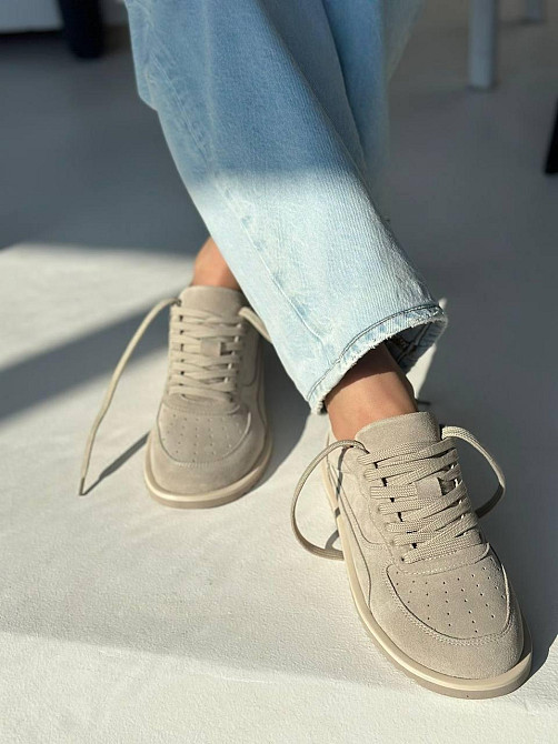 Olli Кеды женские OLLI кофе натуральная замша размер 36-40 (K-7-0079) Коломия - фото 4