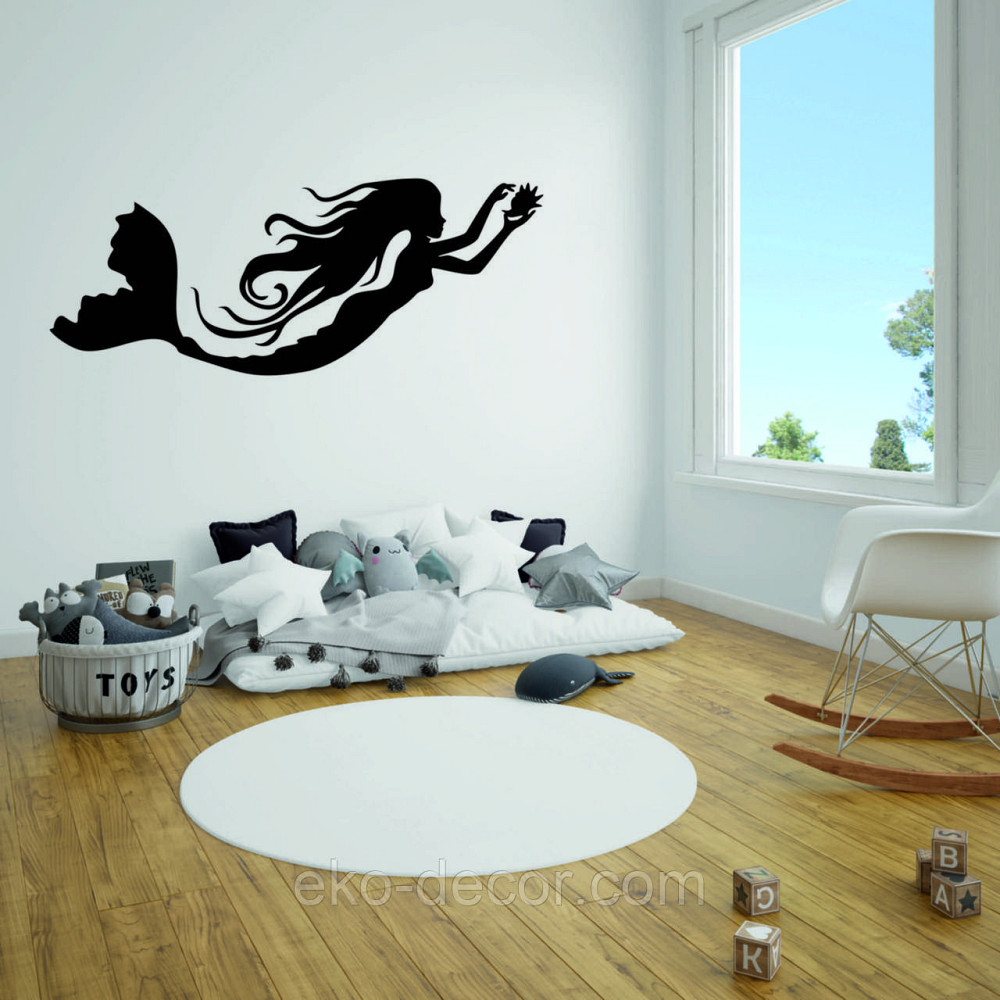 Декоративне настінне 3D Панно «Русалонька» Декор на стіну з об'ємом Київ - фото 7