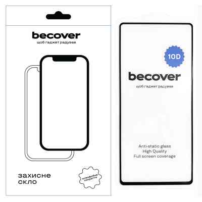 Стекло защитное BeCover Google Pixel 7 10D Black (711489) Винница