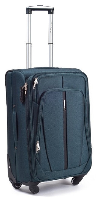 Валіза тканинна WINGS 1706 мала 55 см зелена 4 колеса Київ - фото 1