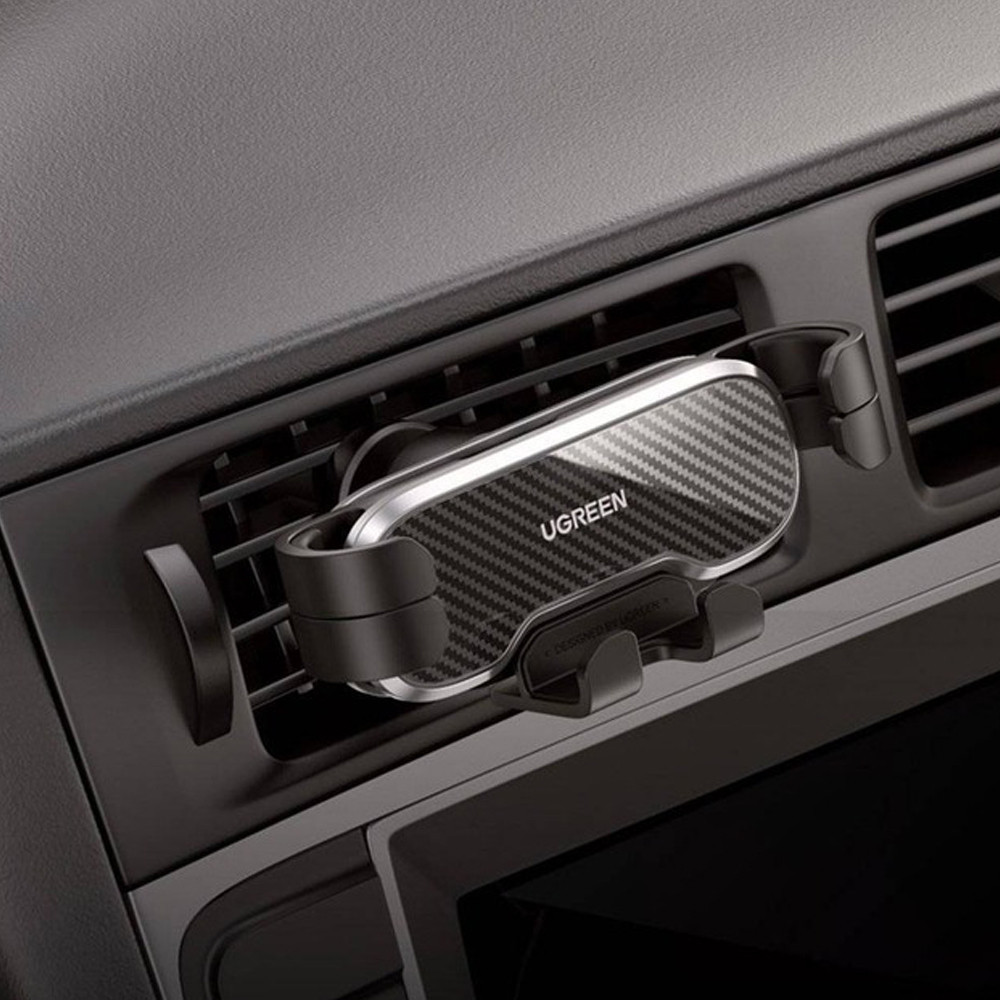 Автотримач для телефона UGREEN LP228 Gravity Drive Air Vent Car Mount Phone Holder Black Одеса - фото 4