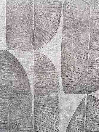 Шпалери вінілові на флізеліні AS creation Metropolitan stories By Time 0,53х10 модерн листя фігури смужки чорні сірі Київ