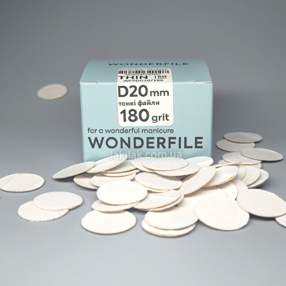 Змінні файли 180гріт для пододиску 20мм Wonderfile (50шт) Херсон
