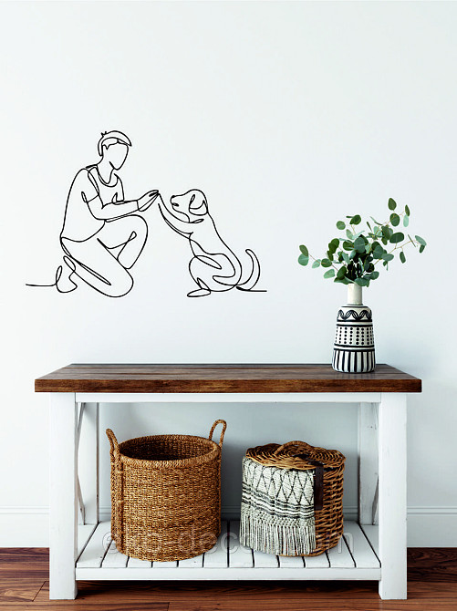 Декоративне настінне Панно «Домашний вихованець» Декор на стіну 90*62 см, Чорний Київ - фото 9