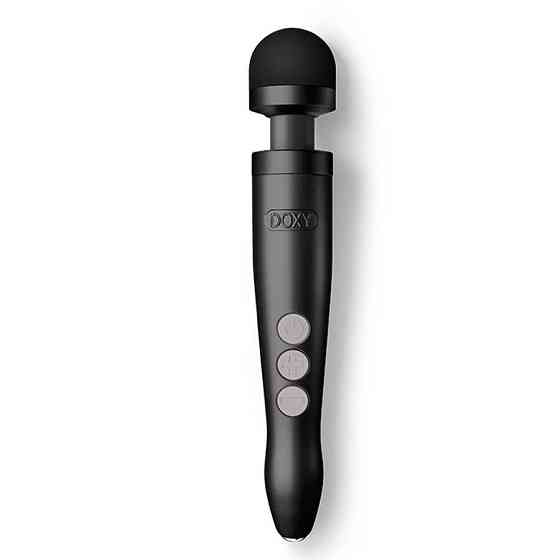 Вібромасажер DOXY Die Cast 3R - Matte Black, дуже потужний, перезаряджуваний, металевий корпус Sex Aura Київ