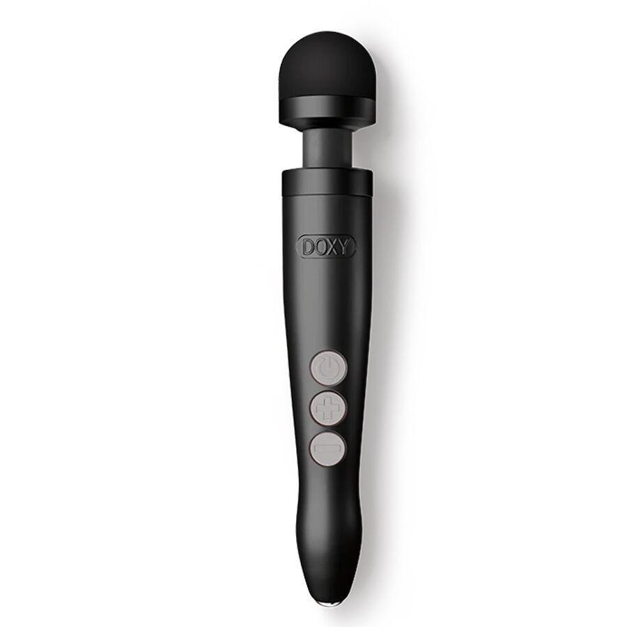 Вібромасажер DOXY Die Cast 3R - Matte Black, дуже потужний, перезаряджуваний, металевий корпус Sex Aura Київ - фото 1