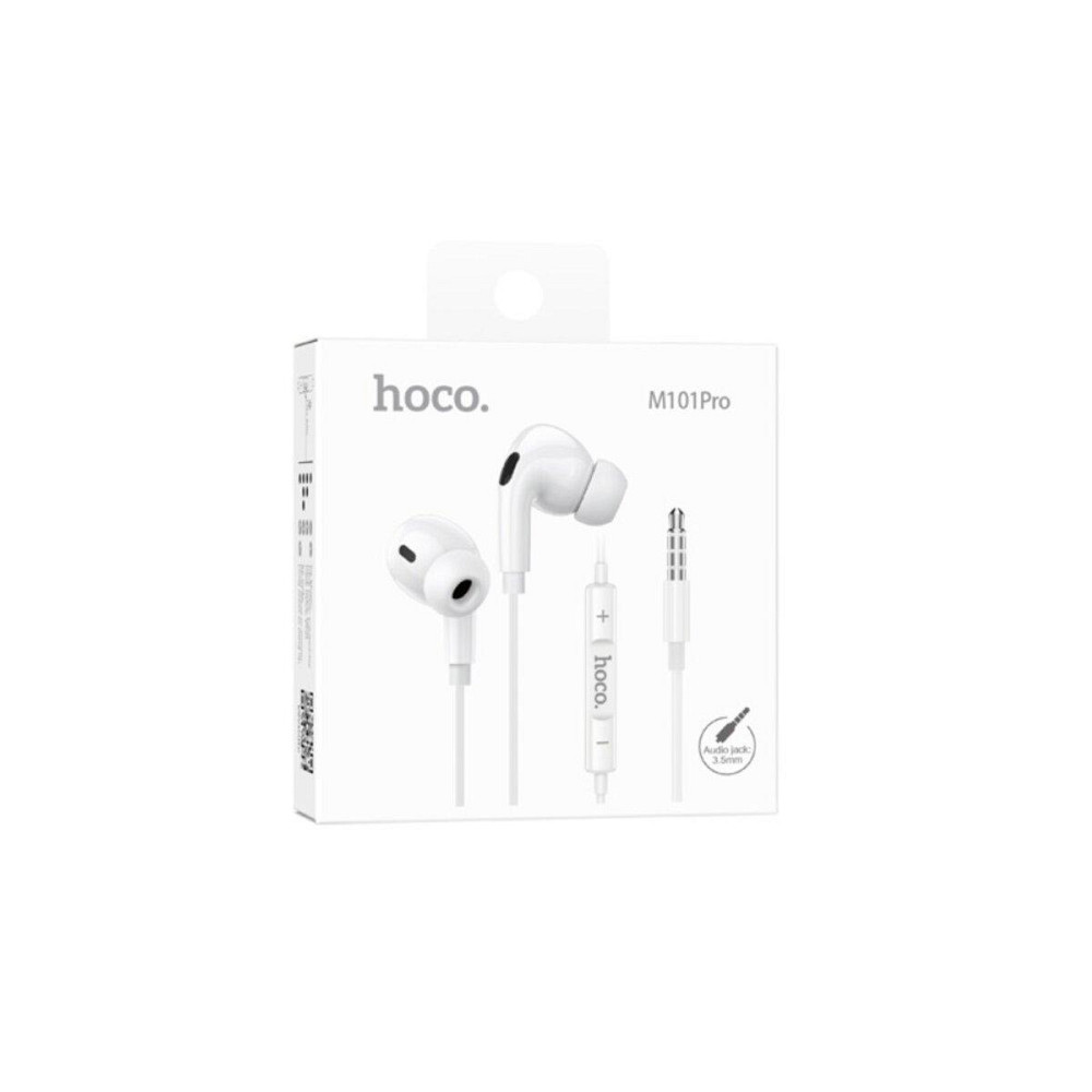 Навушники дротові HOCO M101 Pro Crystal sound з мікрофоном, колір білий 6931474782380 Одеса - фото 4