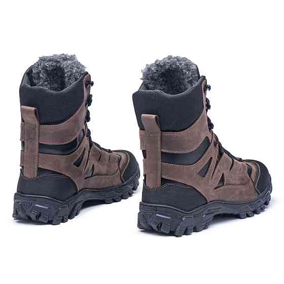 Зимові теплі тактичні високі берці хакі 41 (26,5) Харьков