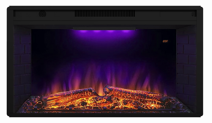 Електрокамін з обігрівом Royal Goodfire 33W LED зі звуком, цегляною кладкою, кольоровою підсвіткою т Львів - фото 6