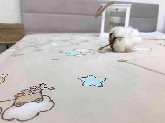 Наволочка Ecotton 40х60 натуральна із бавовни сіра полоса із зірками Коломия