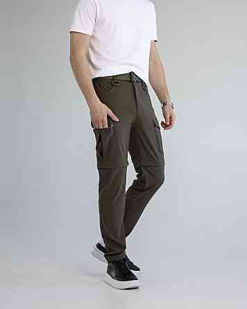 Повсякденні штани-шорти чоловічі хакі. Штани-карго для чоловіків хакі Pobedov Transformer 2.0 Київ