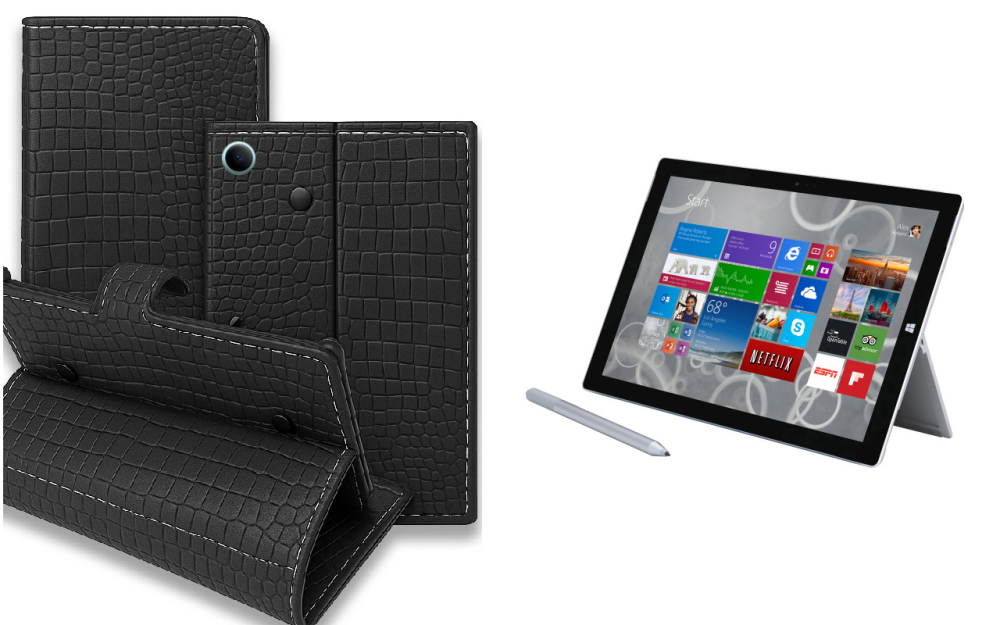 Книжка-трансформер для планшета Microsoft Surface Pro 10, Pro 11, Pro 11 X Elite, колір Black Krokodil Black Київ - фото 1