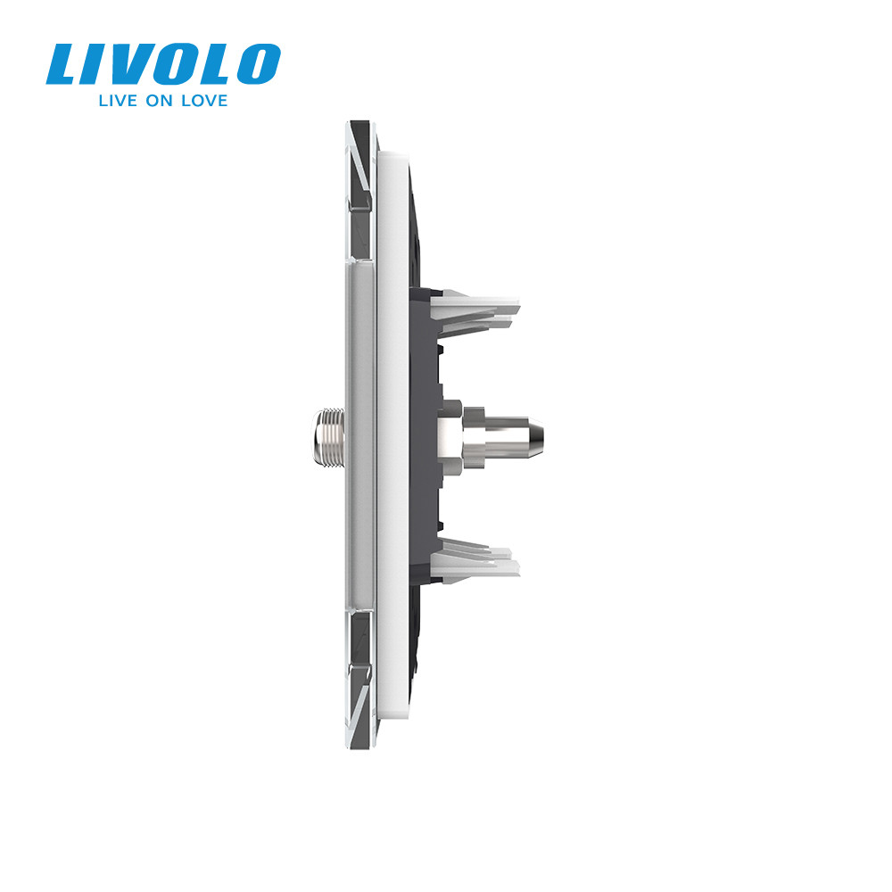 LIVOLO Розетка супутникова SAT Livolo білий скло (VL-C7FCSL-1WP) Коломия - фото 7
