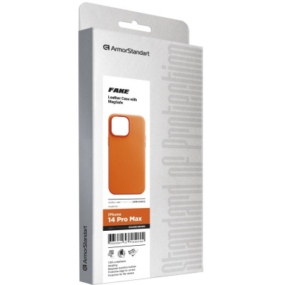 Чохол до мобільного телефона Armorstandart FAKE Leather Case Apple iPhone 14 Pro Max Golden Brown (ARM64463) Вінниця - фото 4