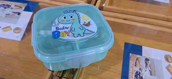 Дитячий ланч бокс на 3 секції з ложкою Boy 500мл Вінниця