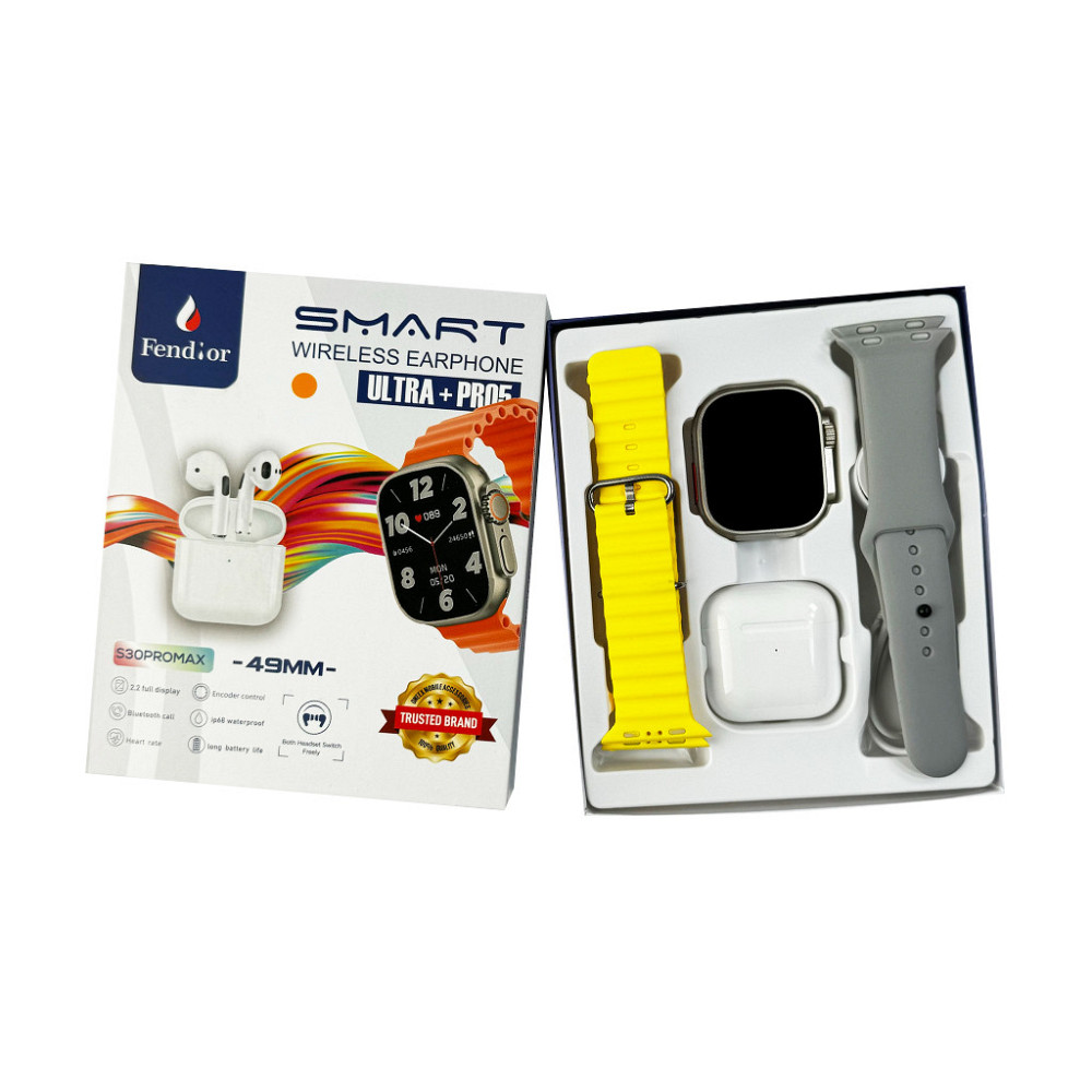 Смарт-годинник Fendior S30 Pro Max, жовтий 49 мм Київ - фото 2