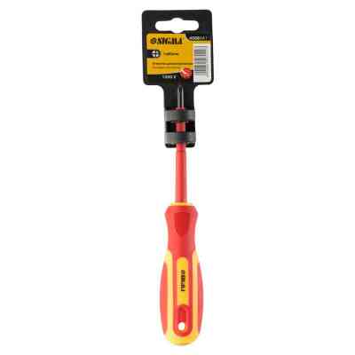 Отвертка Sigma диэлектрическая крестовая PH1x80мм 1000В CrV (4008141) Винница