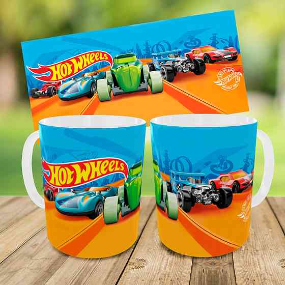 Дитячий набір Hot Wheels сумка-бананка + керамічна кружка з принтом (5715) Київ