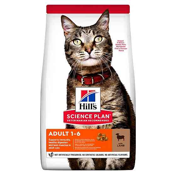 Hills Science Plan Feline Adult 1-6 Lamb Rice (Хиллс СП Филайн Эдалт Ягненок и Рис) для взрослых кошек 1-6 лет Запорожье