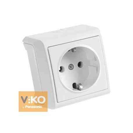 VERA Розетка наружная с заземлением белая Viko Харьков