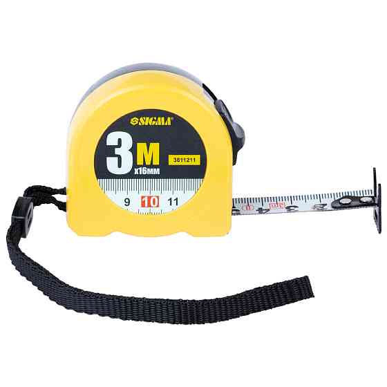 Sigma Рулетка Color 3м×16мм SIGMA (3811211) Київ