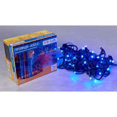 Гірлянда Delux ICICLE 75 LED 2 x 0.7 м IP44 EN Синій/черный (90016593) Вінниця