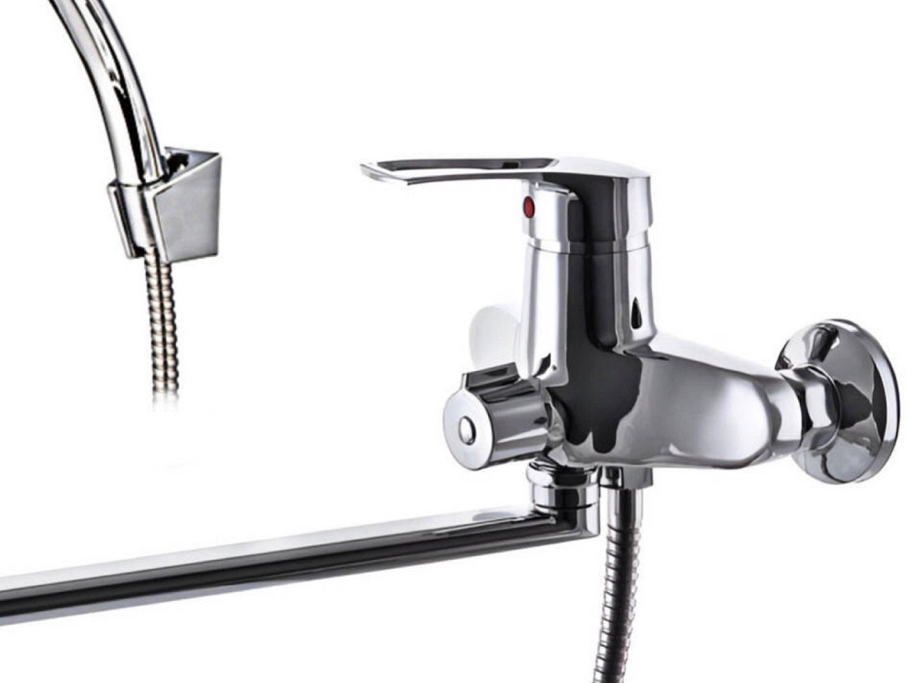 Змішувач для ванни Євро GF HANSBERG 006 з довгим поворотним виливом (GF0006) Чернівці - фото 9