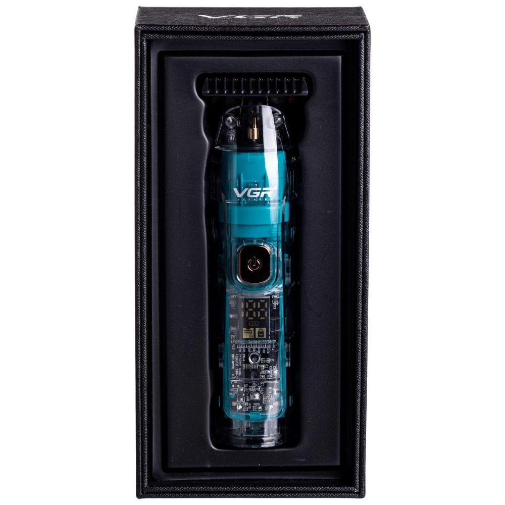 Аккумуляторный триммер с 4 насадками VGR V-961 Зеленый Киев - изображение 5