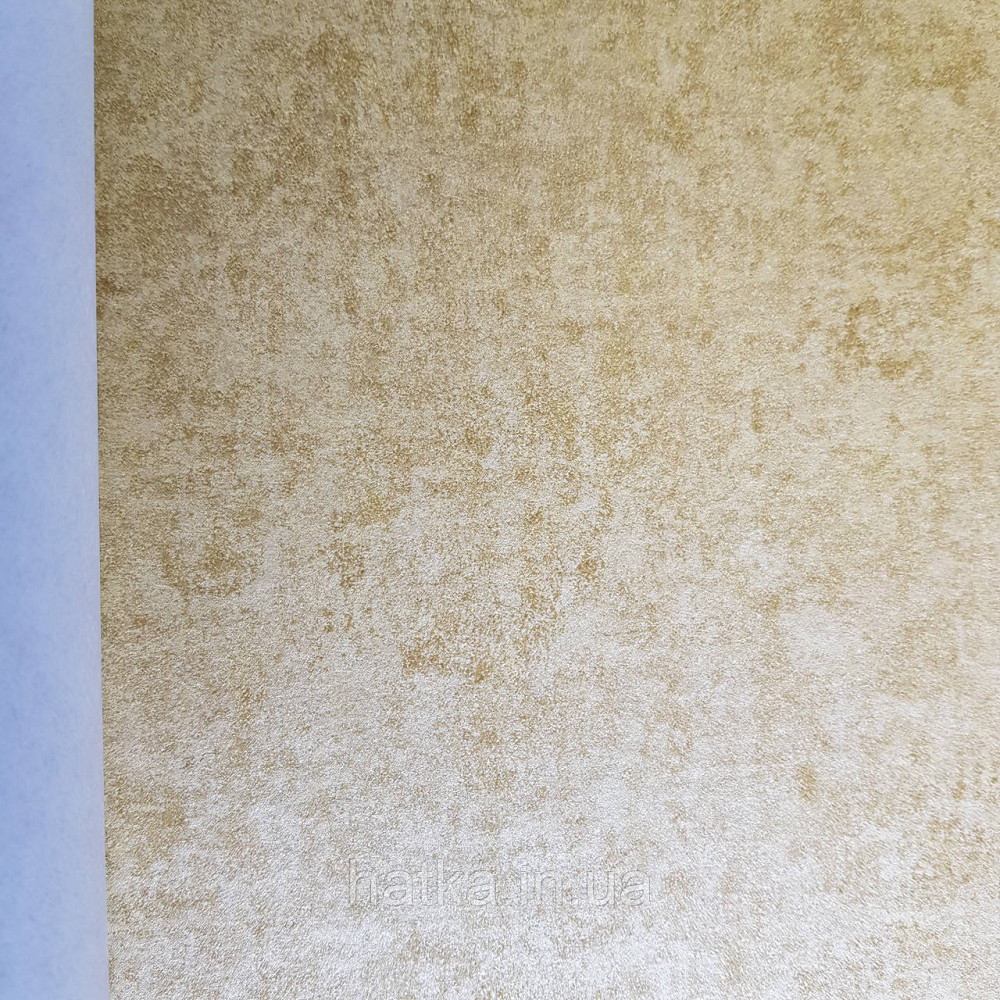 Шпалери флізелінові еко Rasch Klasik 0.53х10 м під венеціанську штукатурку золотисто жовті з перламутром Київ - фото 3