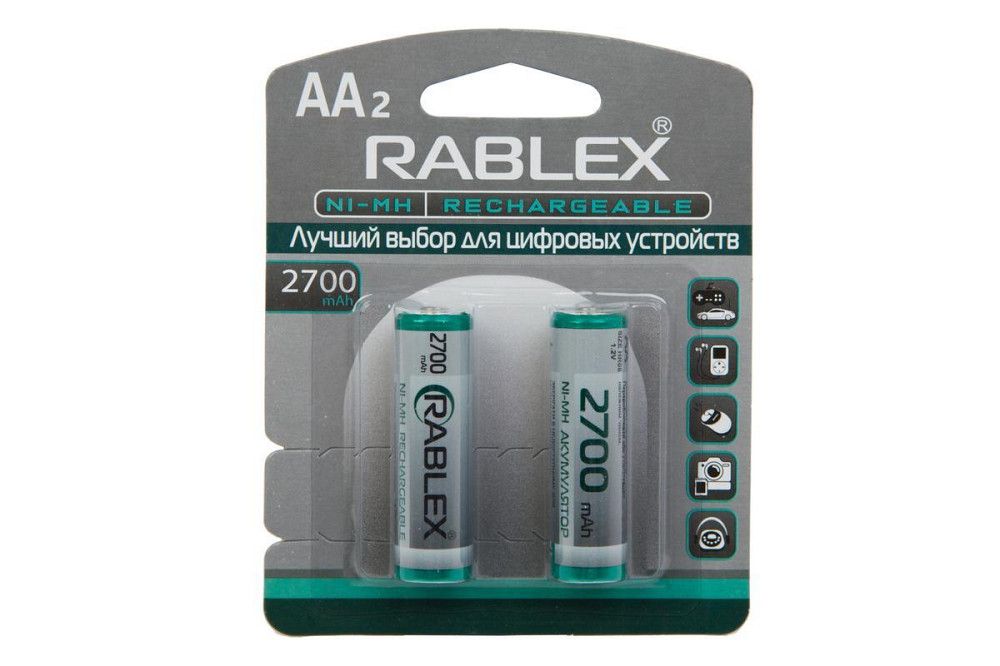 Акумулятор Rablex HR6/AA Ni-MH 2700mAh 1.2V 1 шт. Дніпро - фото 2