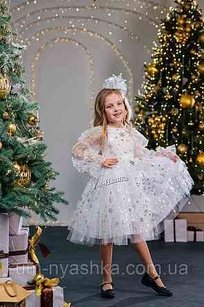 Платье Снежинка нарядное белое платье со снежинками Кривой Рог